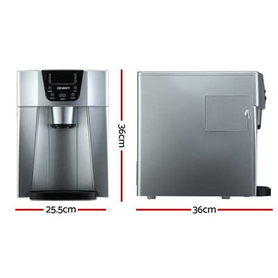 DS NA Devanti 2L Portable Ice Cuber Maker & Water Dispenser - Silver