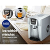 DS NA Devanti 2L Portable Ice Cuber Maker & Water Dispenser - Silver