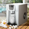 DS NA Devanti 2L Portable Ice Cuber Maker & Water Dispenser - Silver