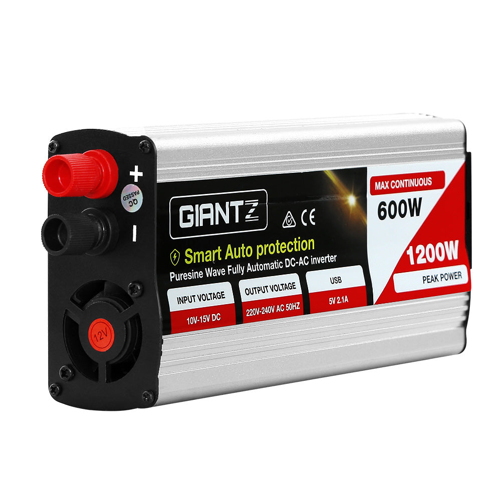 DS NA Giantz 600W Puresine Wave DC-AC Power Inverter