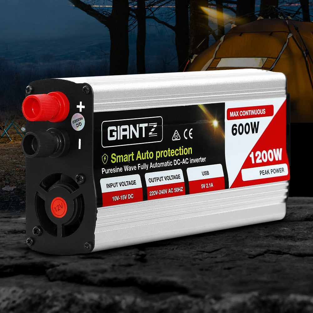 DS NA Giantz 600W Puresine Wave DC-AC Power Inverter