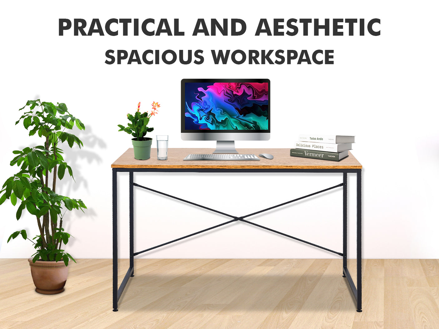 Metal Computer Desk 1.2M
