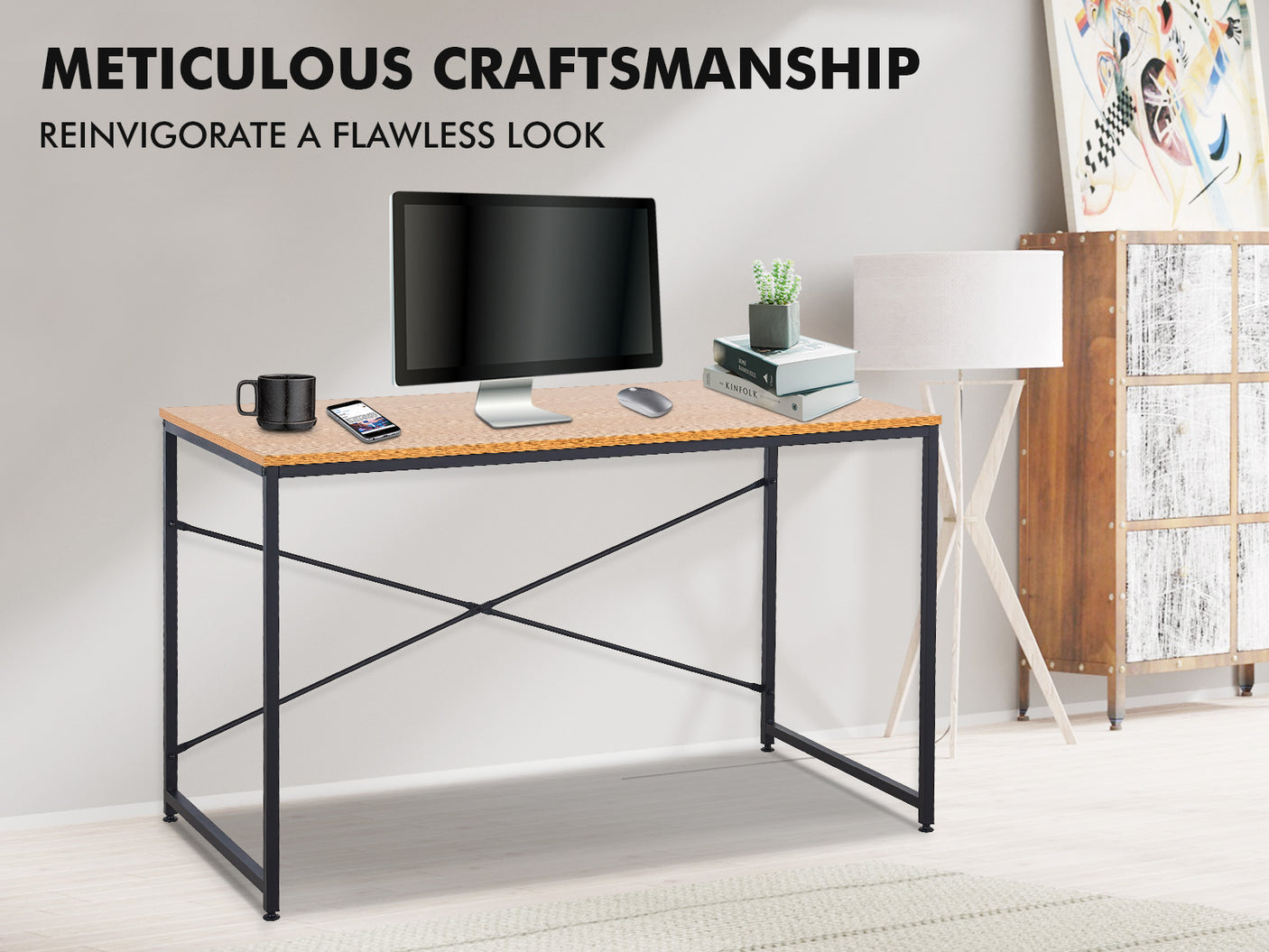 Metal Computer Desk 1.2M