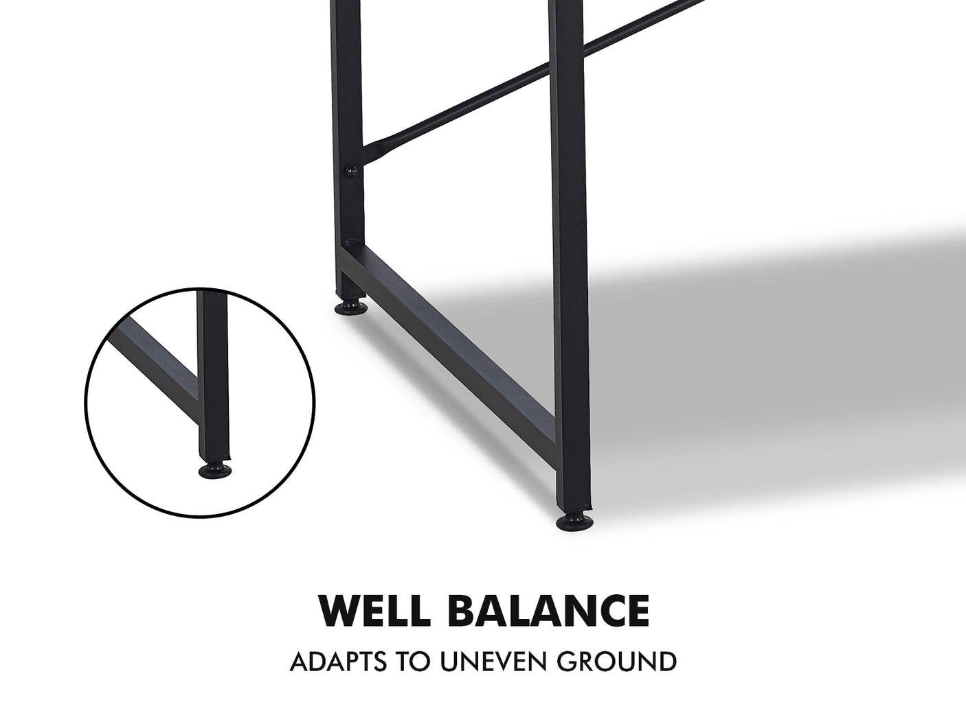 Commodity Metal Shelf With Desk 1.2M