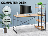 Commodity Metal Shelf With Desk 1.4M