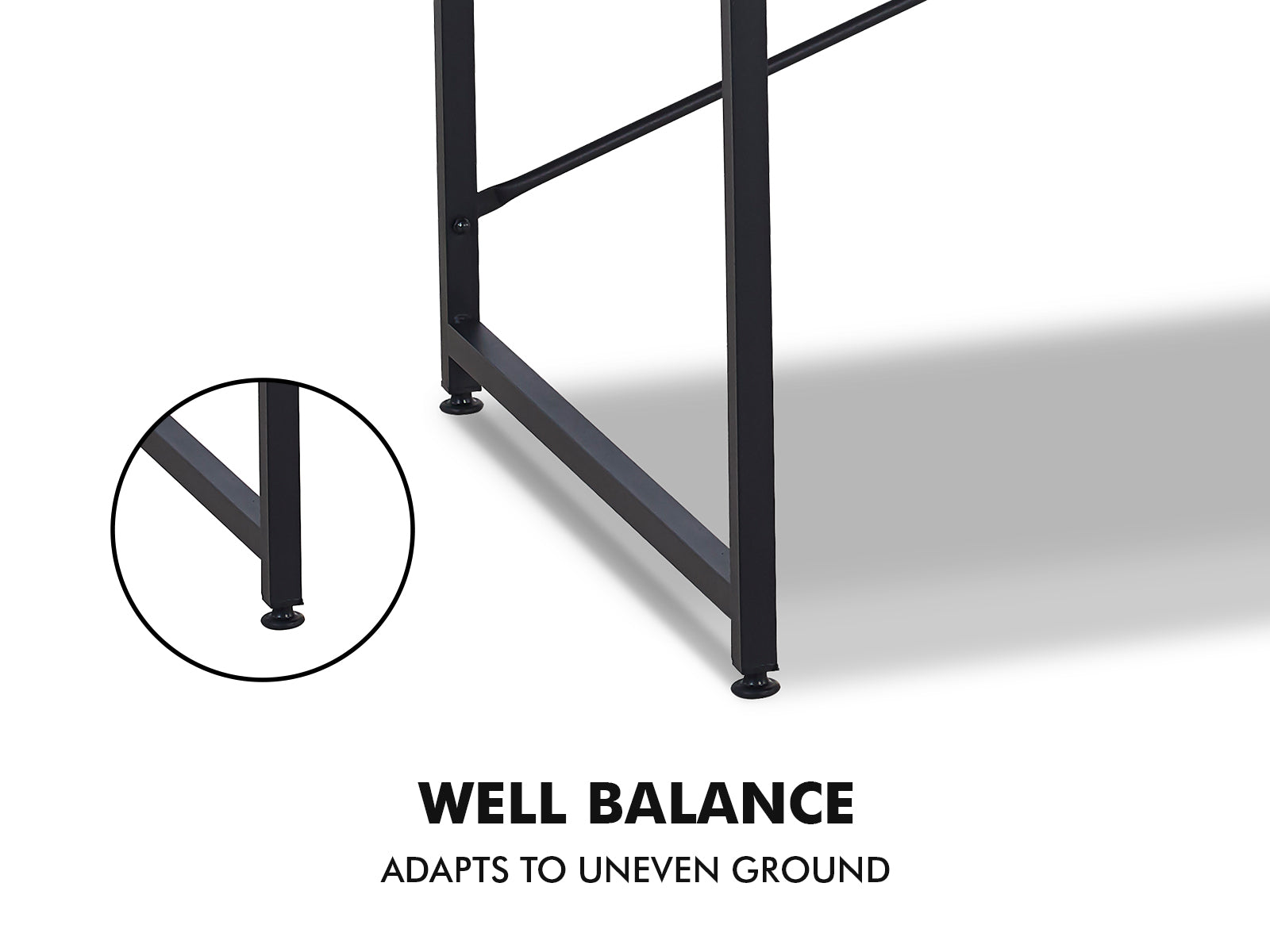 Commodity Metal Shelf With Desk 1.4M