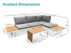 Polyvalent Outdoor Lounge Set White