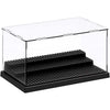 DS BS 2 Pack Display Case for Minifigures Action Figures Block-Black