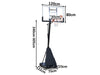 Adjustable Portable Basketball Stand Hoop