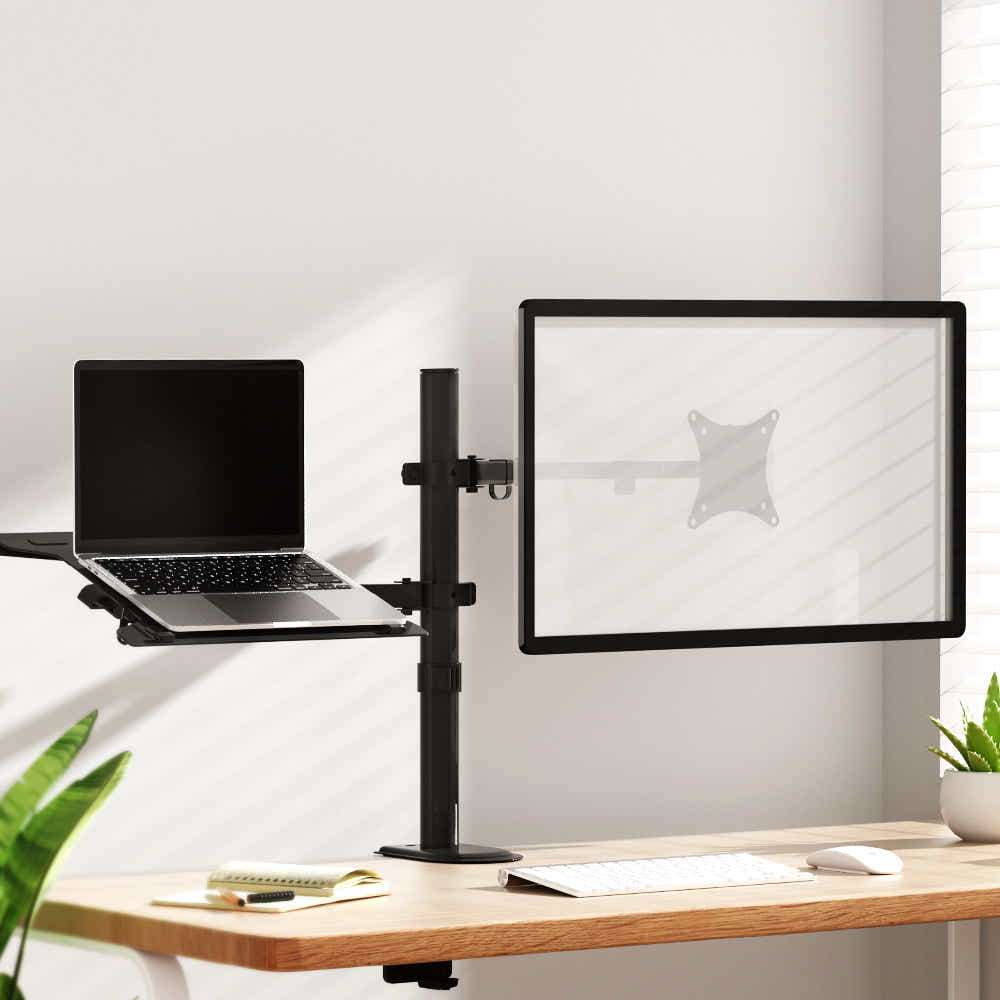 DS NA Monitor Arm Stand Laptop Tray Display Desk Mount Bracket Screen Holder