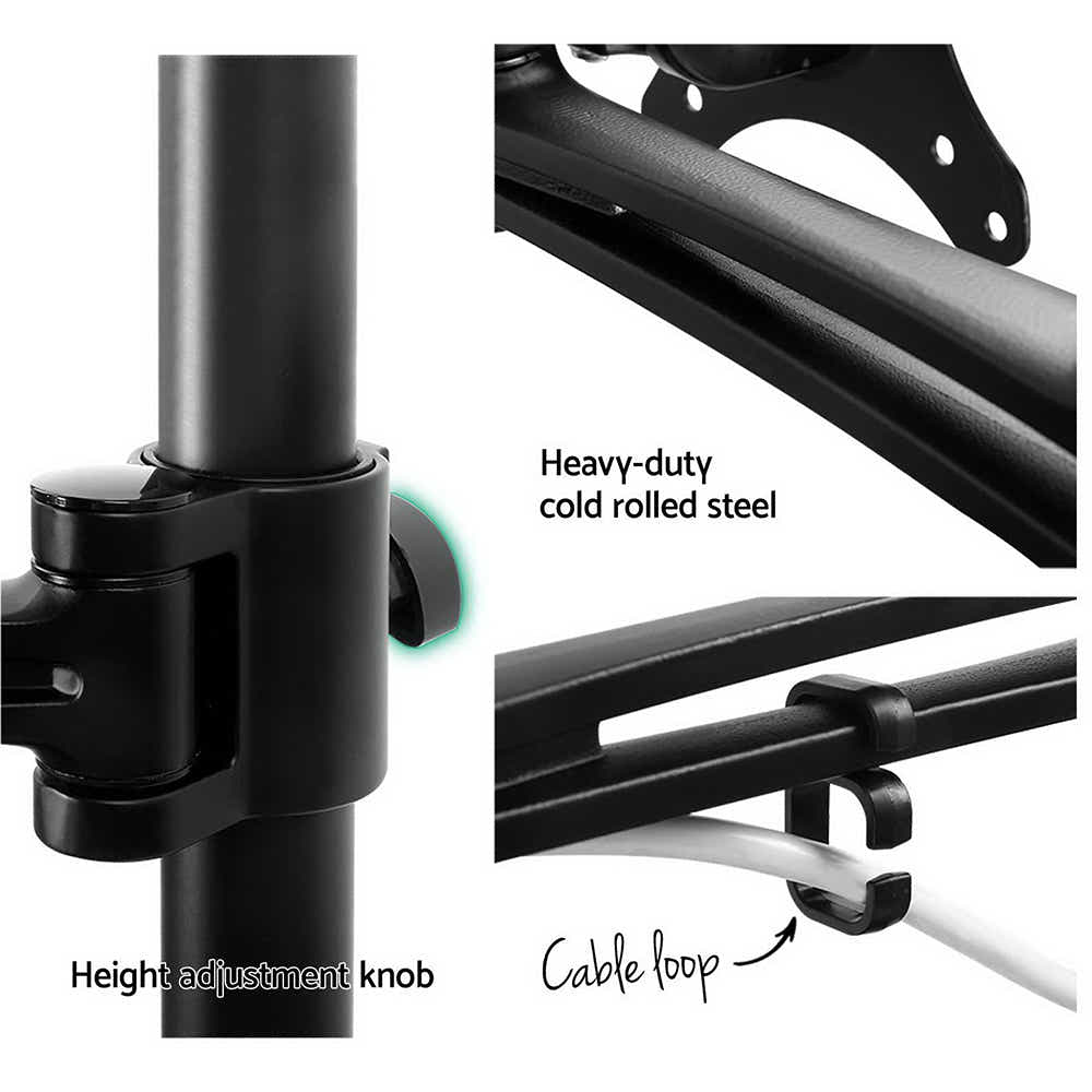 DS NA Artiss Monitor Arm Mount Single Black
