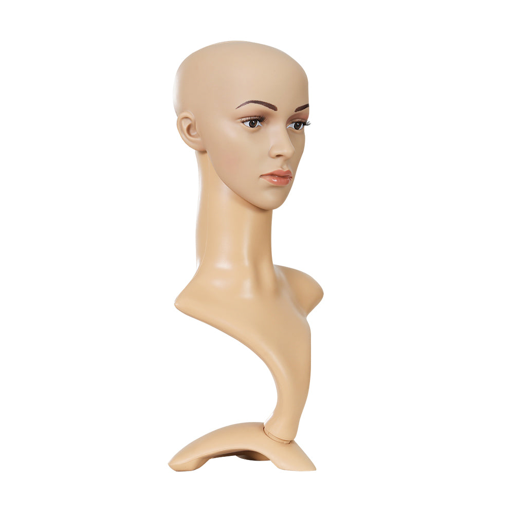 DS NA Female Mannequin Head Dummy Model Display Shop Stand Professional Use