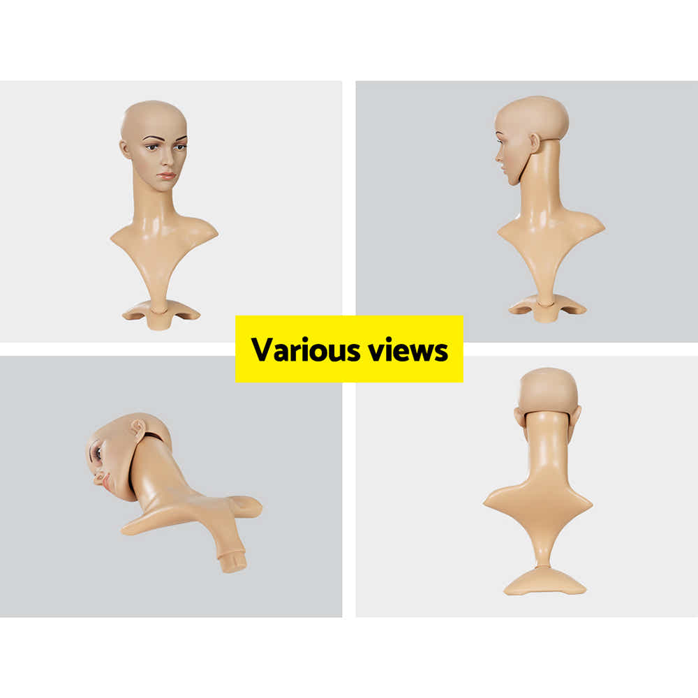 DS NA Female Mannequin Head Dummy Model Display Shop Stand Professional Use