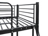 T Triple Bunk Bed Black 36cm top guardrail