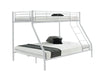 T Triple Bunk Bed White  36cm top guardrail