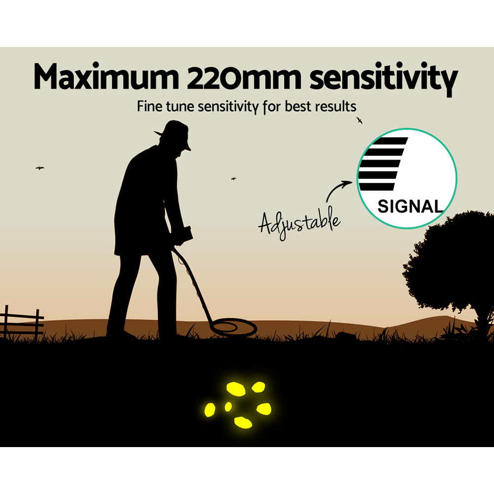 DS NA Metal Detector Pinpointer Deep Sensitive Treasure Gold Hunt Digger 220MM