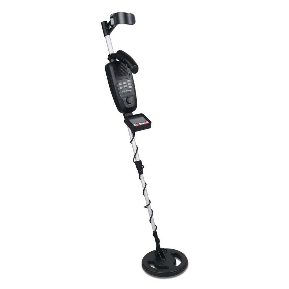 DS NA LCD Screen Metal Detector with Headphones - Black