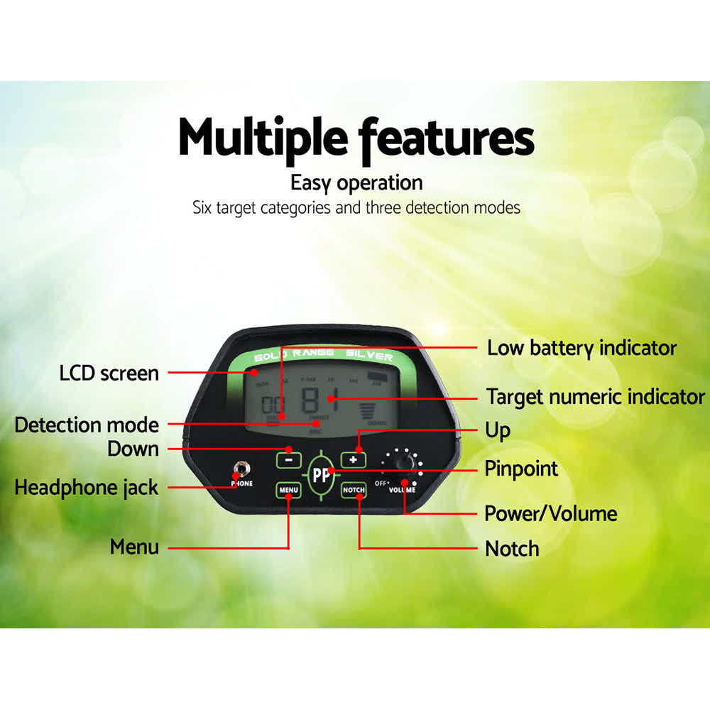 DS NA Deep Sensitive Metal Detector Gold Digger Treasure Hunter LCD