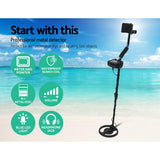 DS NA LED Metal Detector with Headphones - Black