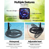 DS NA LED Metal Detector with Headphones - Black