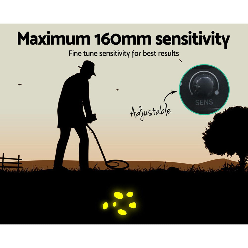 DS NA LED Metal Detector with Headphones - Black