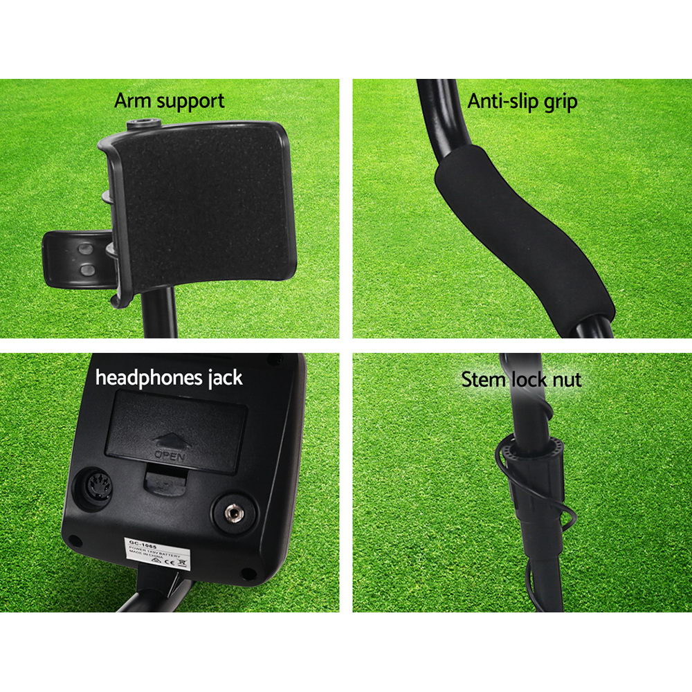 DS NA LED Metal Detector with Headphones - Black