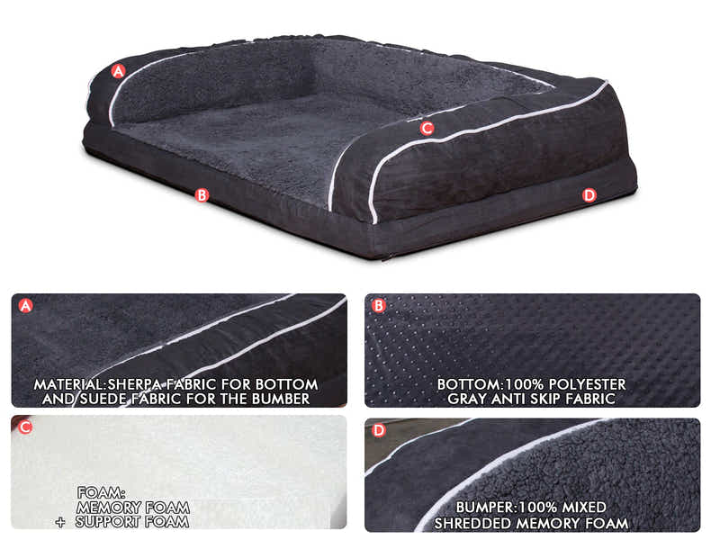 MemFoam Pet Bed F20 Large