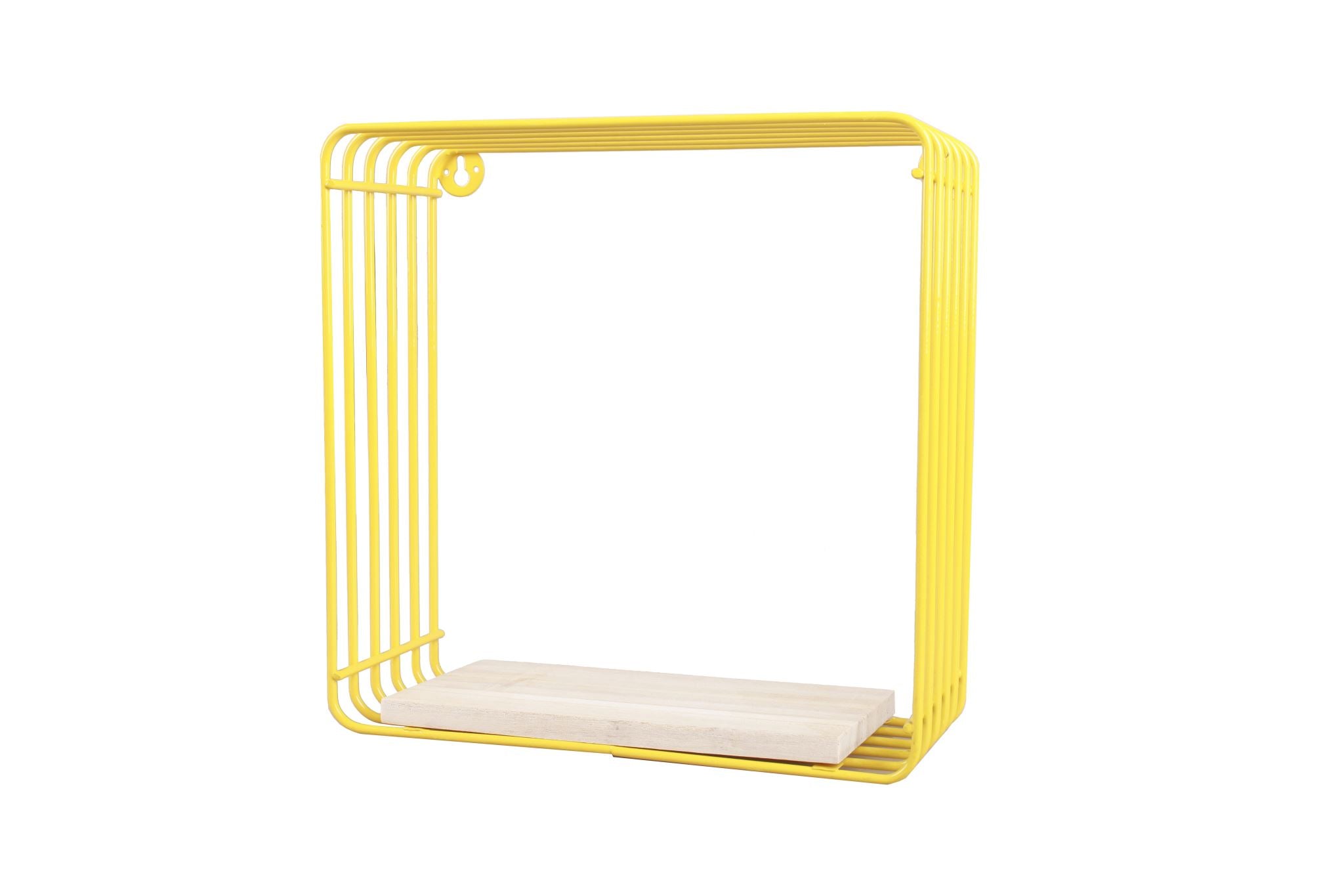 DS BS Wall Mounted Metal Wire Cube Display Decor Shelf