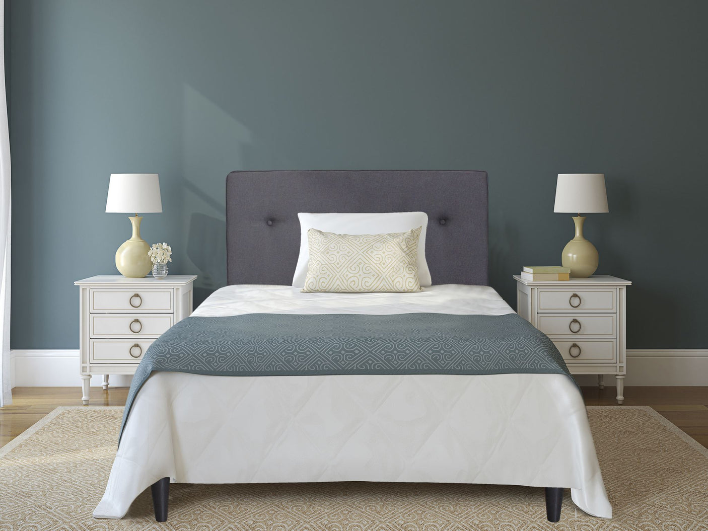 Novo King Single Bed - Fabric