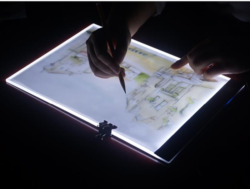 DS BS USB LED Light Drawing Copy Board A3