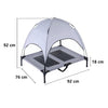 DS BS Elevated Outdoor Dog Bed with Canopy-L