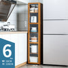 DS BS 6 Tier Bamboo Free Standing Multifunctional Cabinet Rack