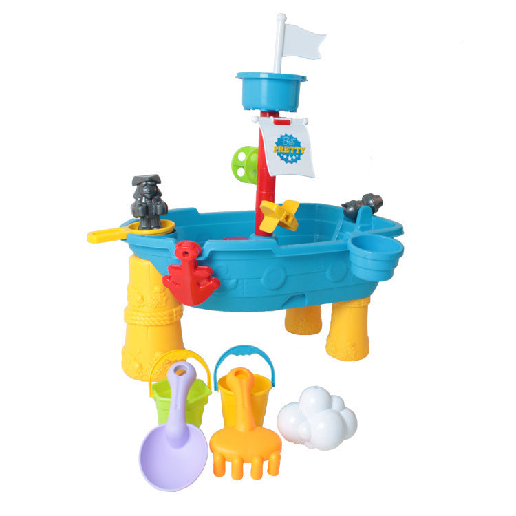 DS BS Kids Pirate Ship Sand and Water Table