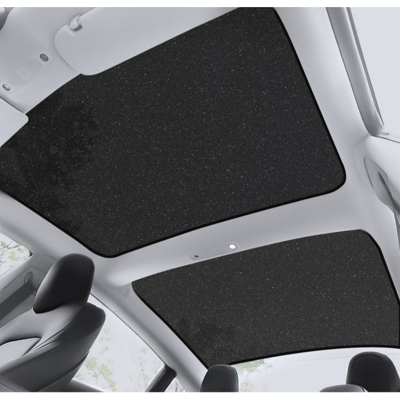 DS BS  Two-Layer Glass Roof Sunshade Set for Tesla Model 3