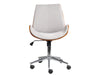 Bentwood Office Chair Fabric Grey