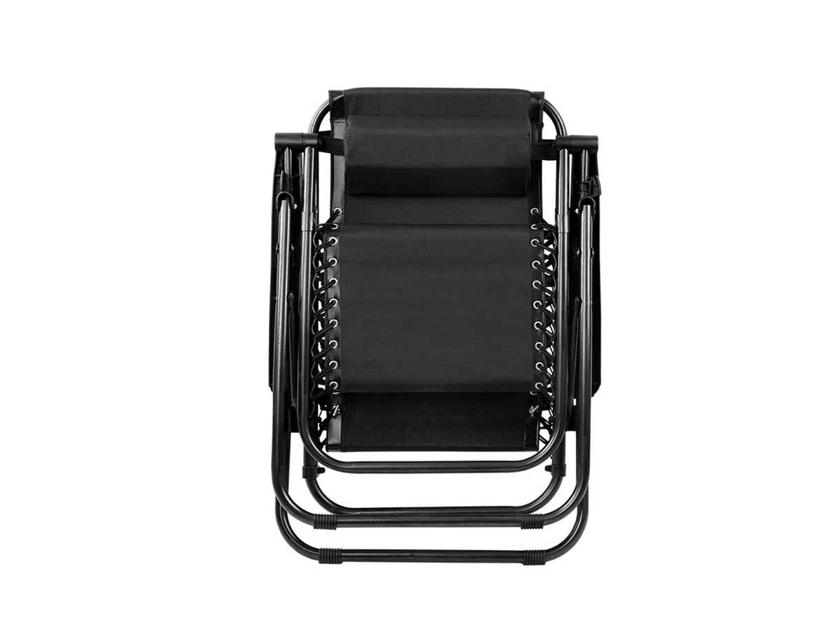 Zero Gravity Chair Black -  Set of 2