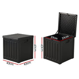 DS NA 80L Outdoor Storage Box Waterproof Container Indoor Garden Toy Tool Shed