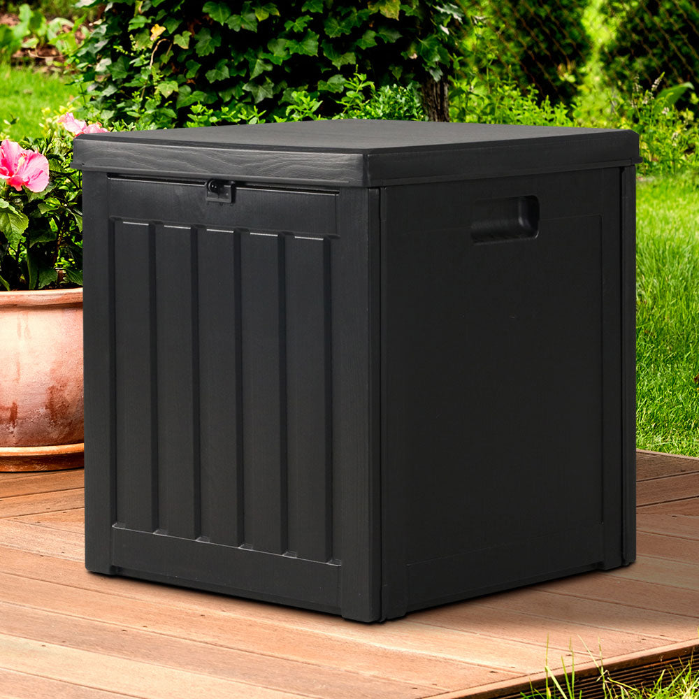DS NA 80L Outdoor Storage Box Waterproof Container Indoor Garden Toy Tool Shed