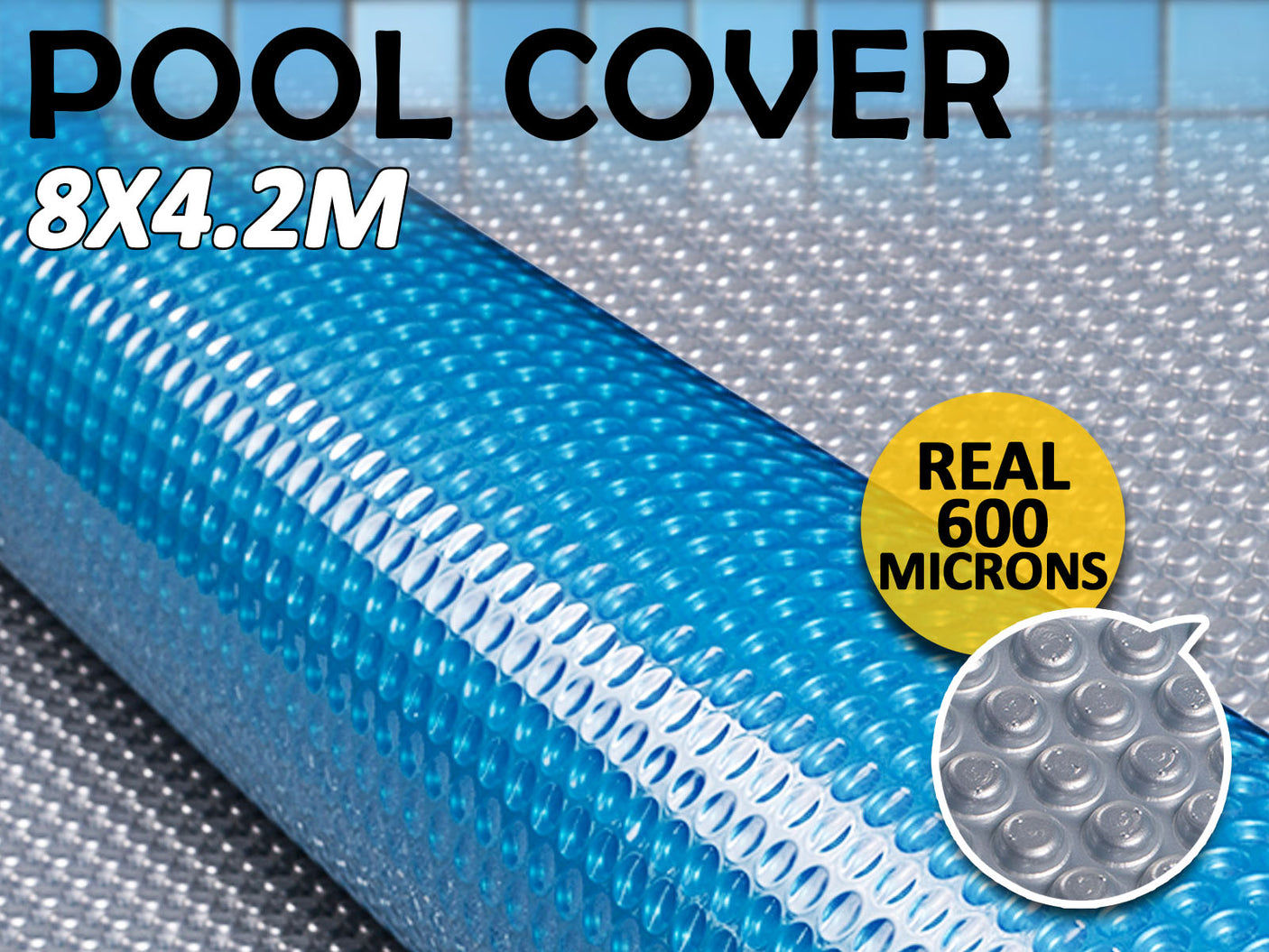 Swimming Pool Cover 8X4.2M 600 micron