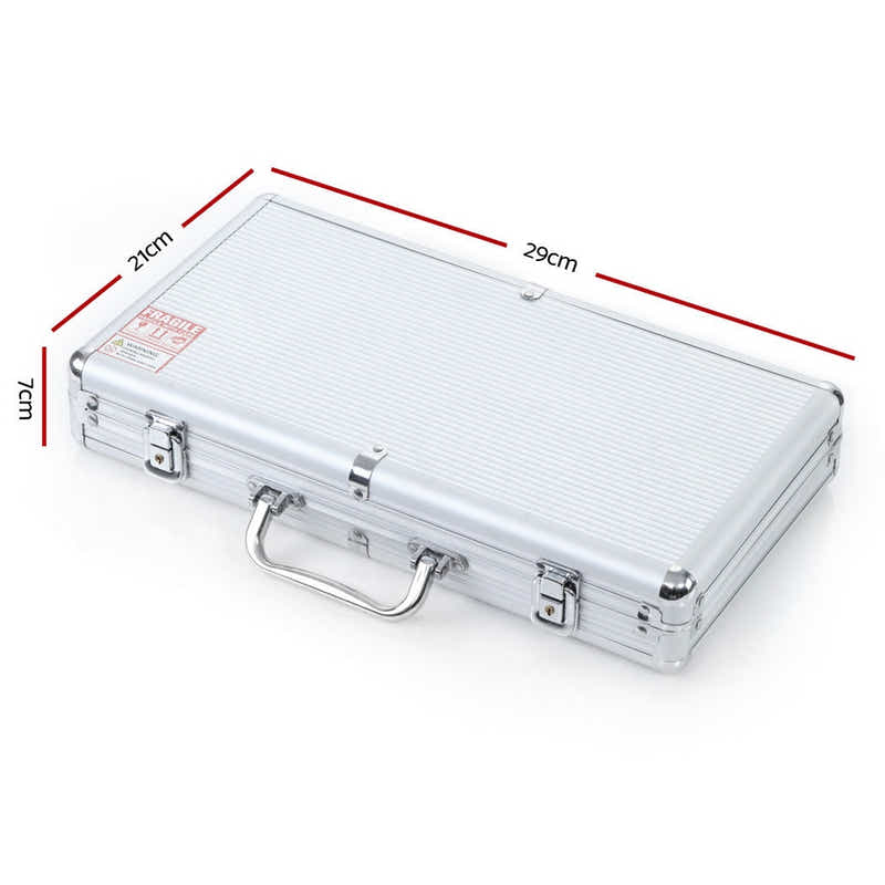 DS NA Poker Chip Set 300PC Chips TEXAS HOLD'EM Casino Gambling Dice Cards