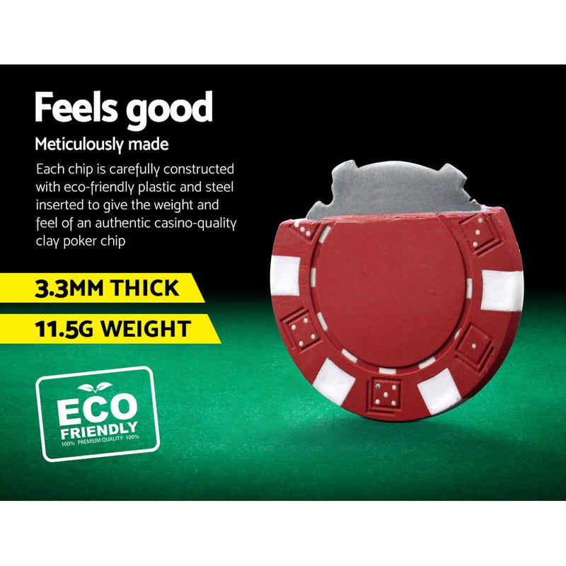 DS NA Poker Chip Set 300PC Chips TEXAS HOLD'EM Casino Gambling Dice Cards