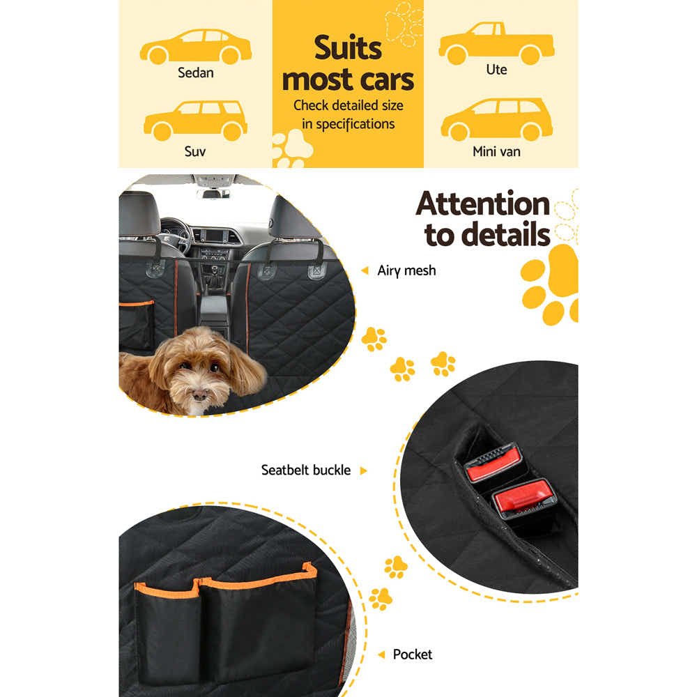 DS NA Pet Car Seat Cover Dog Hammock Protector Back Waterproof Belt Non Slip Mat