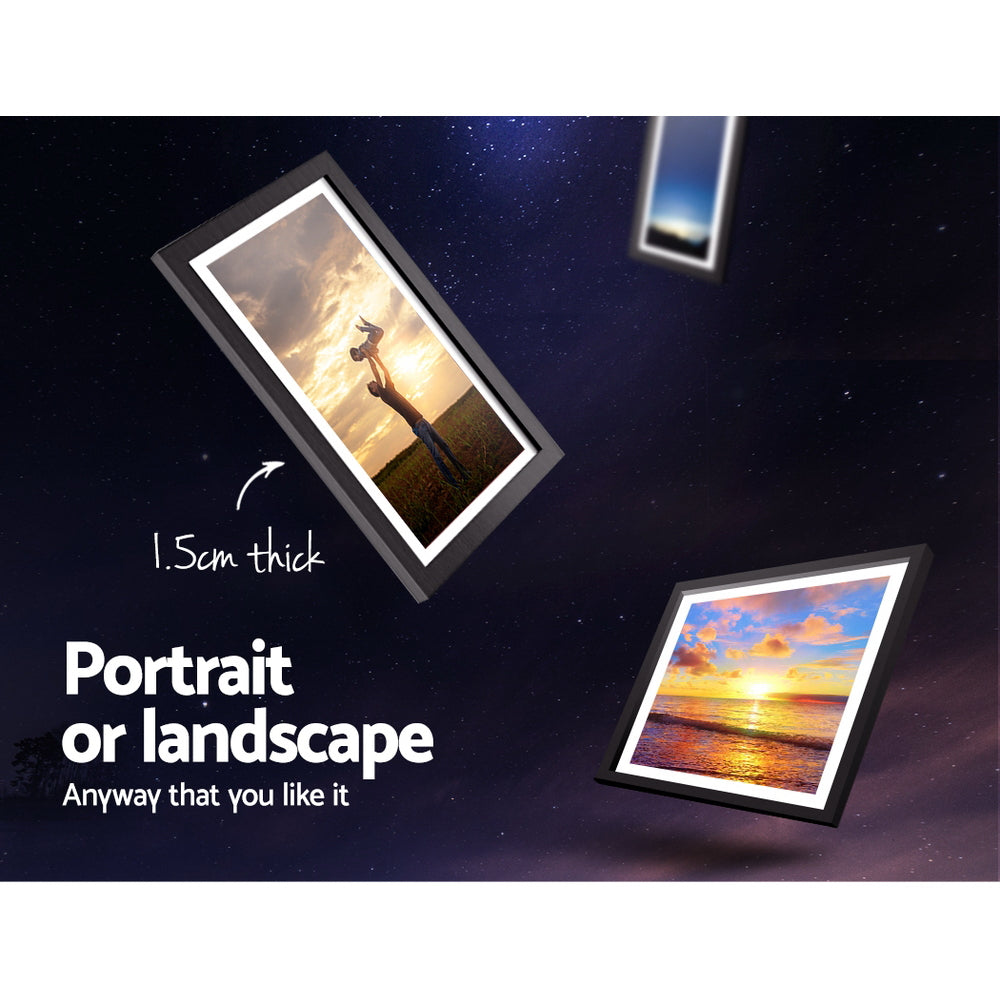 DS NA Photo Frames 30PCS  8x10in 5x7in 4x6in 3.5x5in Hanging Wall Frame Black