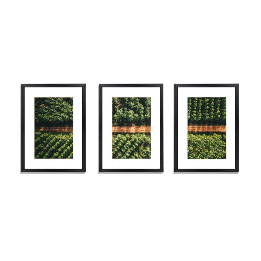 DS NA 3 PCS Photo Frame Wall Set A3 Picture Home Decor Art Gift Present Black