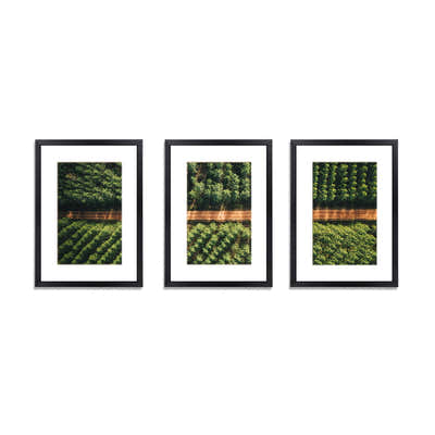 DS NA 3 PCS Photo Frame Wall Set A3 Picture Home Decor Art Gift Present Black