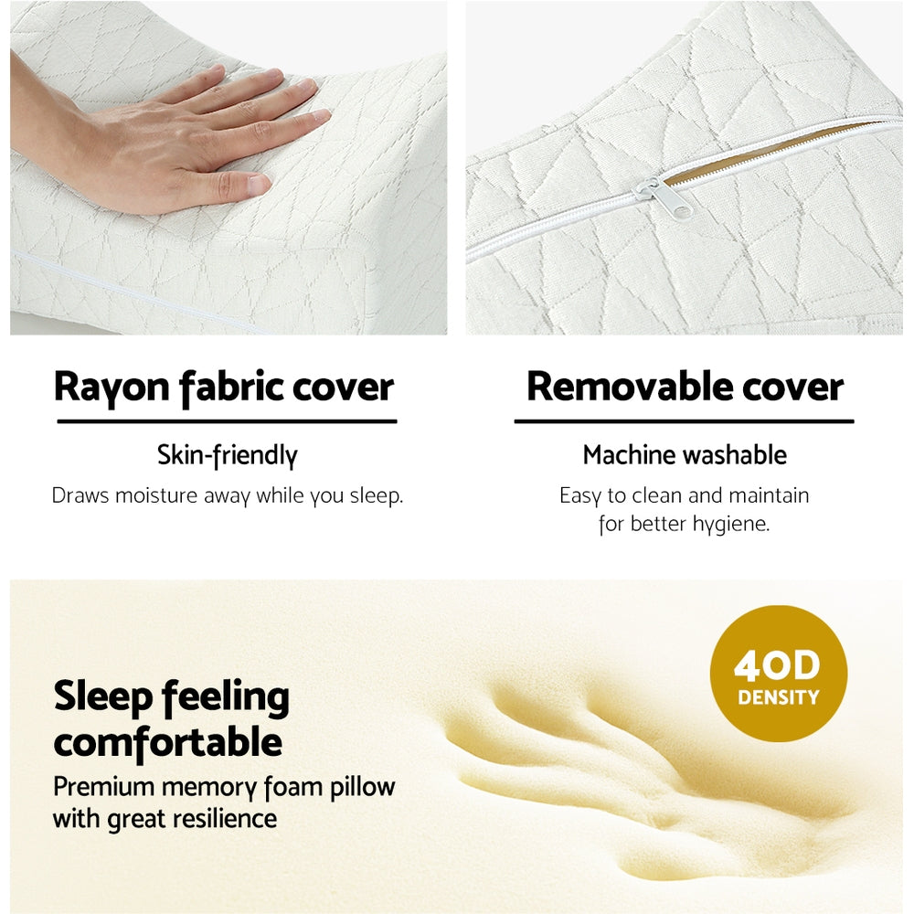 DS NA Memory Foam Pillow Cushion Neck Support Knee Leg Pillows Soft