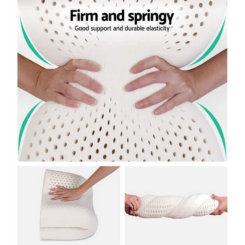 DS NA Giselle Latex Pillow Contour Latex Pillows Set of 2