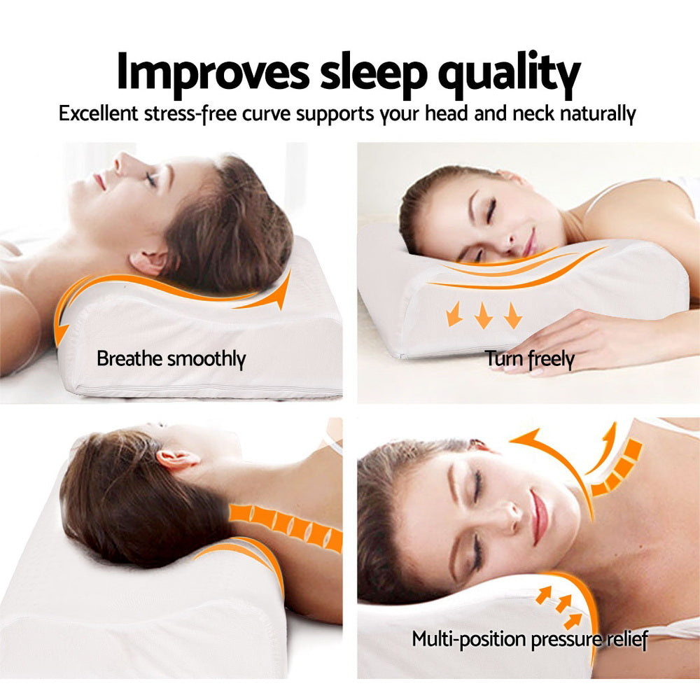 DS NA Giselle Latex Pillow Contour Latex Pillows Set of 2