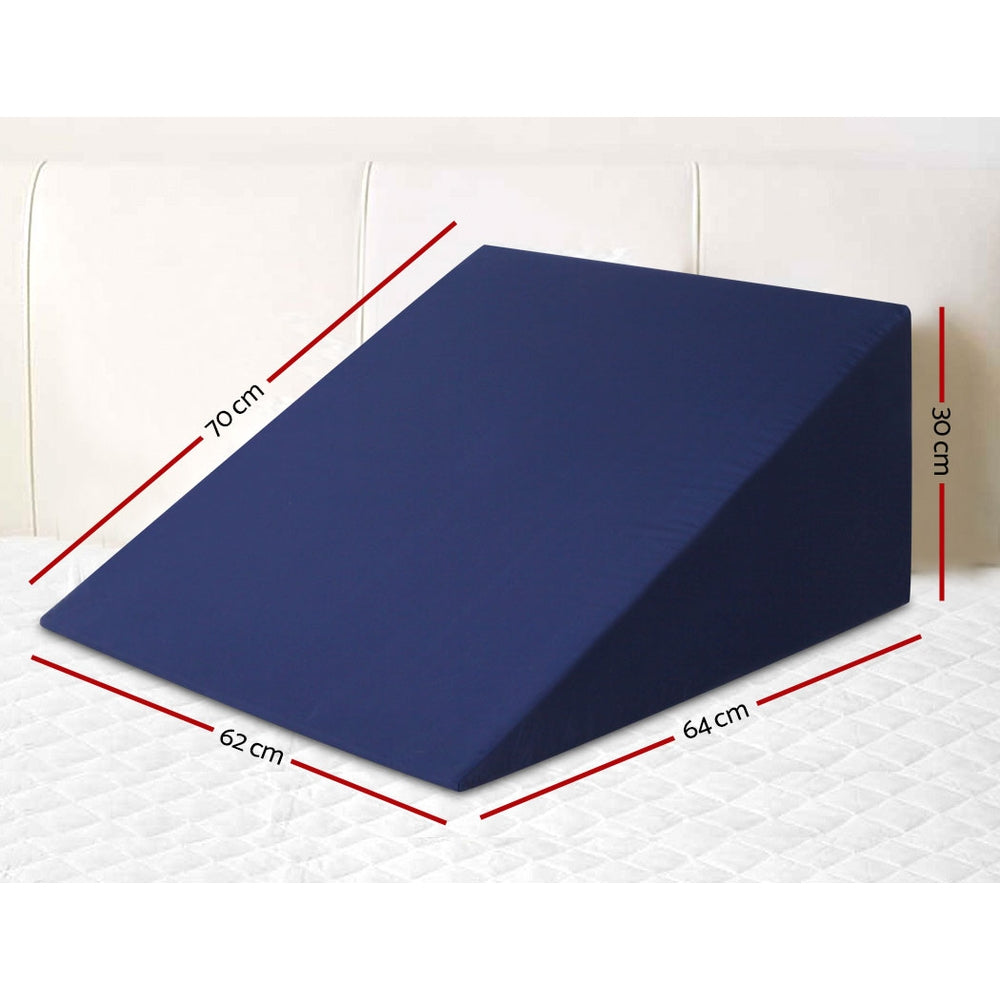 DS NA Giselle Bedding Foam Wedge Back Support Pillow - Blue