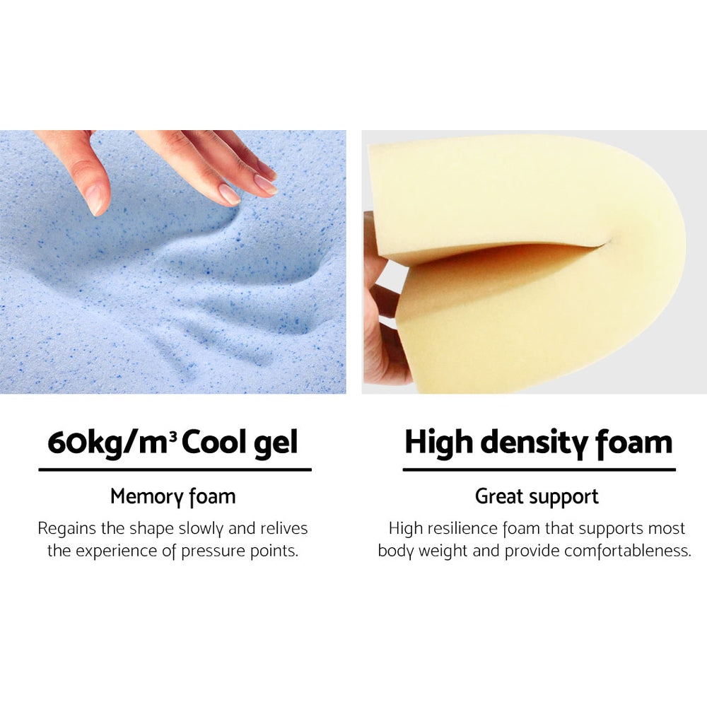 DS NA Giselle Bedding Foam Wedge Back Support Pillow - Blue
